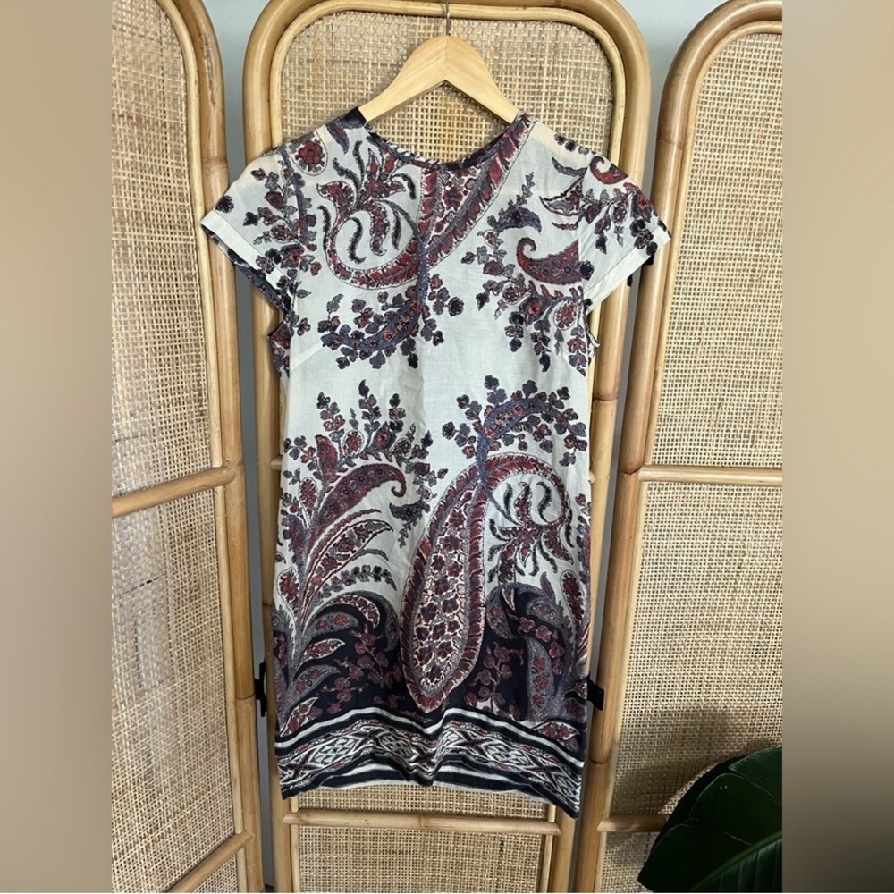 Isabel Marant Etoile Paisley Mini Shift Dress